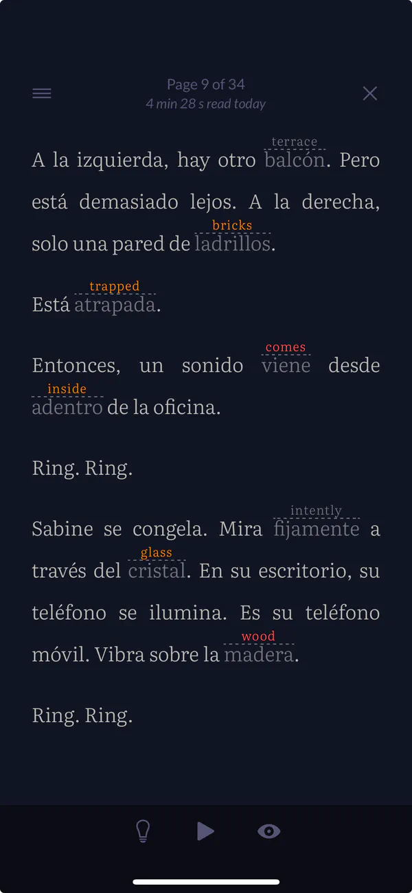 Read with translations that make sense