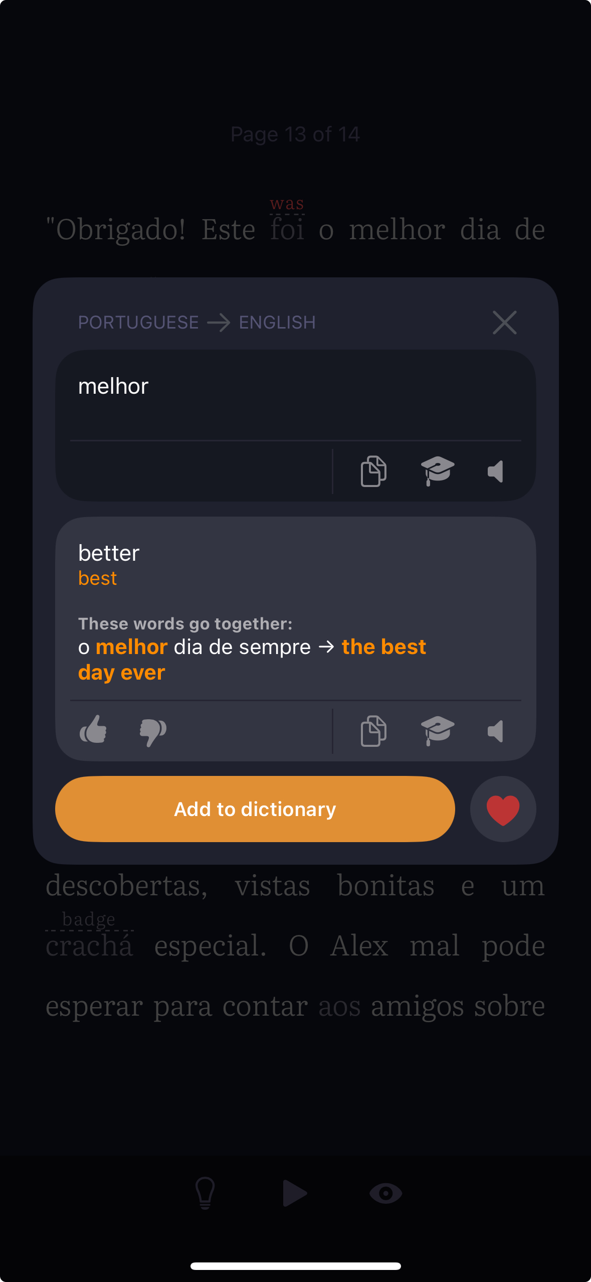 Contextual translation