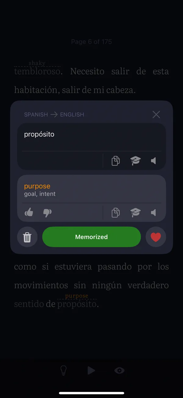 Build vocabulary from your reading