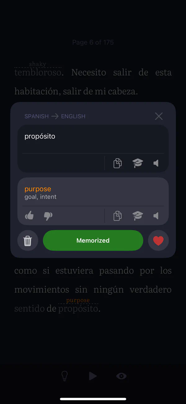 Pratica as palavras guardadas usando cartões de memória